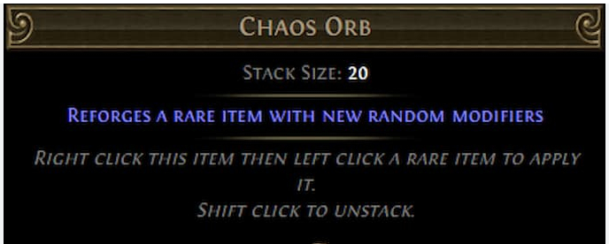 poe2 Chaos Orb